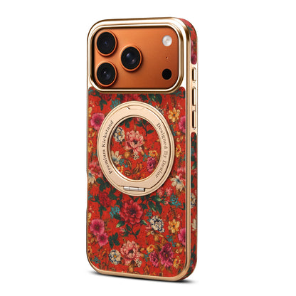 Handmade Eco-friendly Cork Leather MagSafe with Finger Loop Phone Case For iPhone All 17 16 15 14 13 Models