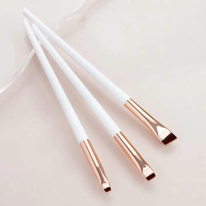 Fireflies 4pcs Blade Makeup Brushes Angled Thin Eyebrow Brush Flat Fine Eyeliner Brush Professional Liner Brow Make Up Tools