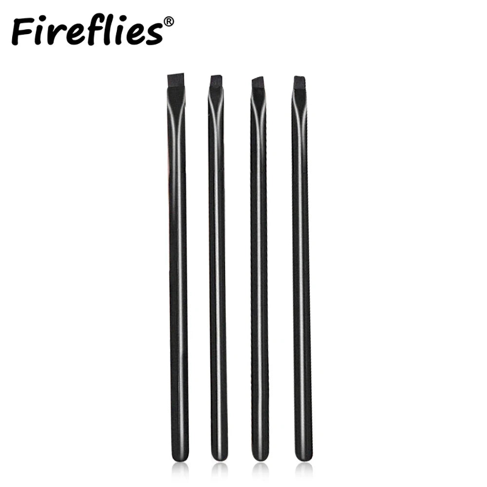 Fireflies 4pcs Blade Makeup Brushes Angled Thin Eyebrow Brush Flat Fine Eyeliner Brush Professional Liner Brow Make Up Tools