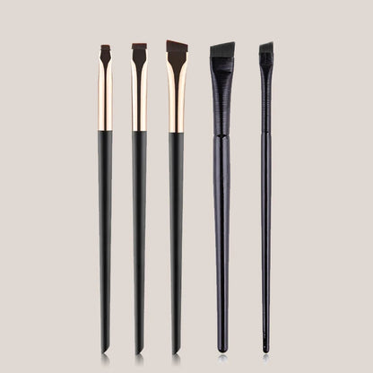 Fireflies 4pcs Blade Makeup Brushes Angled Thin Eyebrow Brush Flat Fine Eyeliner Brush Professional Liner Brow Make Up Tools