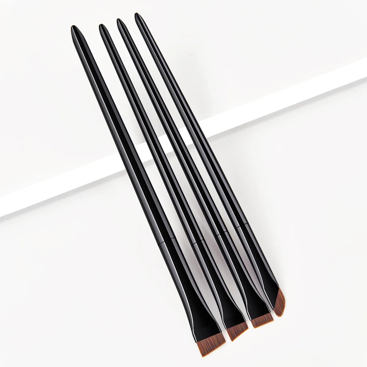 Fireflies 4pcs Blade Makeup Brushes Angled Thin Eyebrow Brush Flat Fine Eyeliner Brush Professional Liner Brow Make Up Tools