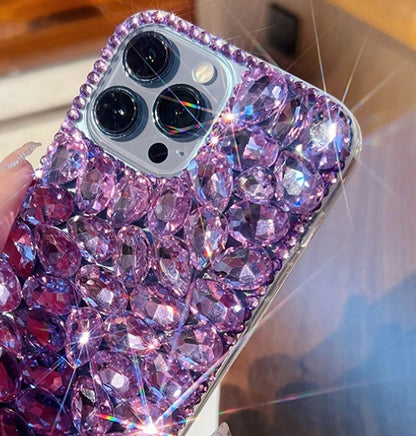Full Diamonds Glitter Phone Case For iPhone 17 16 15 14 13 12 Pro Max Plus 11 XR 7 8 6