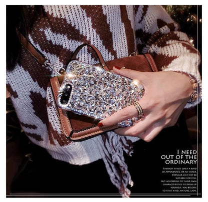 Full Diamonds Glitter Phone Case For iPhone 17 16 15 14 13 12 Pro Max Plus 11 XR 7 8 6