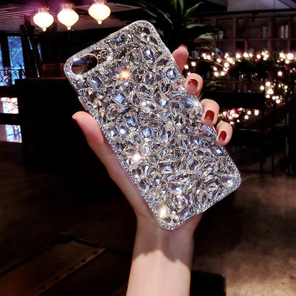 Full Diamonds Glitter Phone Case For iPhone 17 16 15 14 13 12 Pro Max Plus 11 XR 7 8 6
