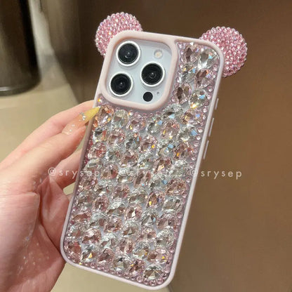 Handmade Glitter Rhinestones Phone Case for iPhone