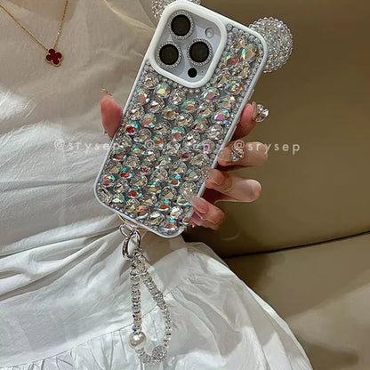 Handmade Glitter Rhinestones Phone Case for iPhone