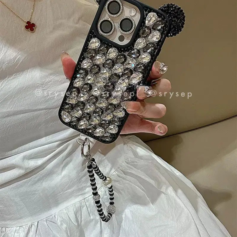 Handmade Glitter Rhinestones Phone Case for iPhone