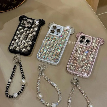 Handmade Glitter Rhinestones Phone Case for iPhone