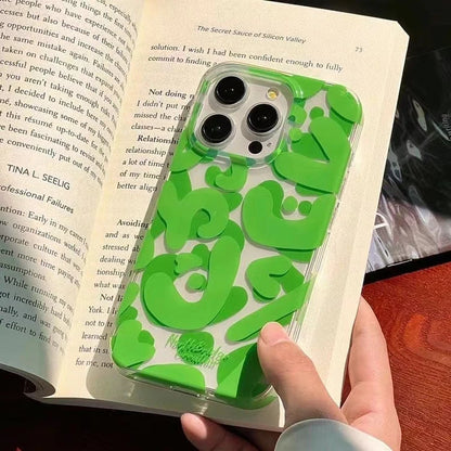 Graffiti Letters Art Poster Creative TPU Clear Phone Case for iPhone