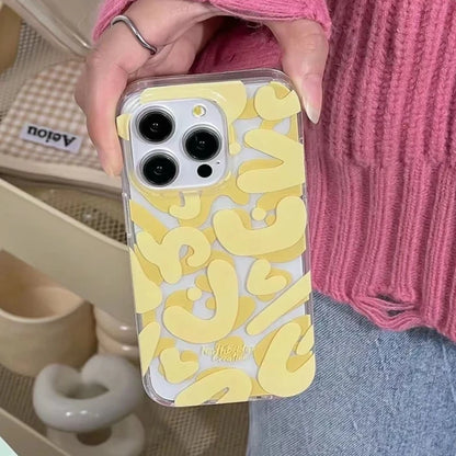 Graffiti Letters Art Poster Creative TPU Clear Phone Case for iPhone