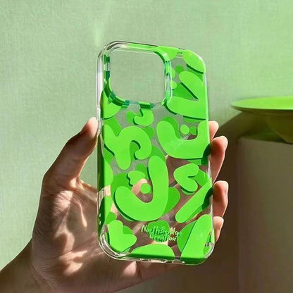 Graffiti Letters Art Poster Creative TPU Clear Phone Case for iPhone