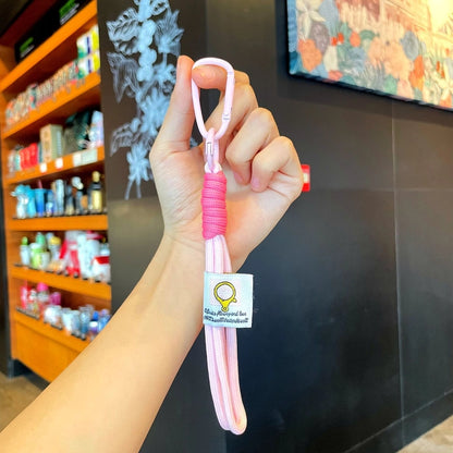 Handmade Braided Rope, Carabiner, Minimalist Lanyard, Keychain, Phone Case Rope, DIY Pendant