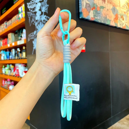 Handmade Braided Rope, Carabiner, Minimalist Lanyard, Keychain, Phone Case Rope, DIY Pendant