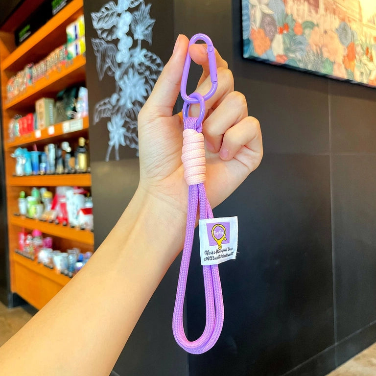 Handmade Braided Rope, Carabiner, Minimalist Lanyard, Keychain, Phone Case Rope, DIY Pendant