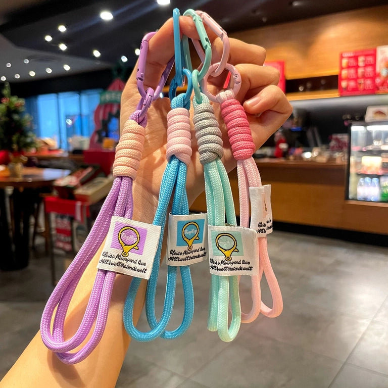 Handmade Braided Rope, Carabiner, Minimalist Lanyard, Keychain, Phone Case Rope, DIY Pendant