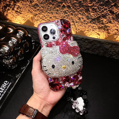 Moon Girl Gorgeous Bling Diamond iPhone Case for iPhone 16 15 14 13 12 11 Plus Pro Max