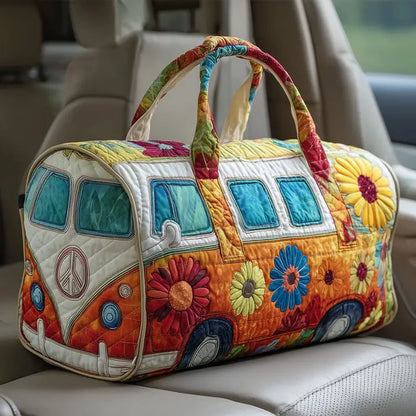 Hippie Van Quilted Duffle Bag