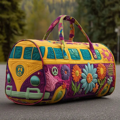 Hippie Van Quilted Duffle Bag