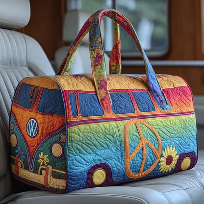 Hippie Van Quilted Duffle Bag