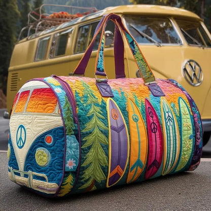 Hippie Van Quilted Duffle Bag