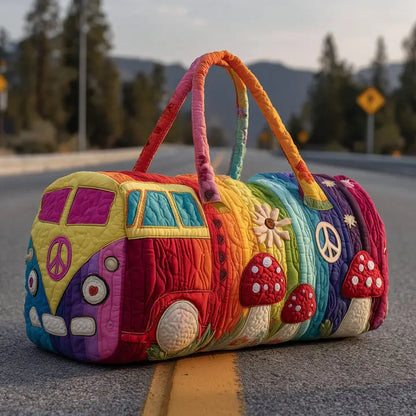 Hippie Van Quilted Duffle Bag
