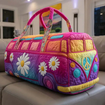 Hippie Van Quilted Duffle Bag