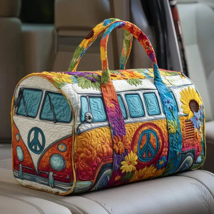 Hippie Van Quilted Duffle Bag
