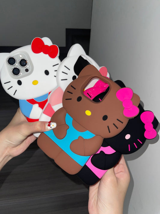 Kitty Shape Silicone Cute Kawaii Phone Case