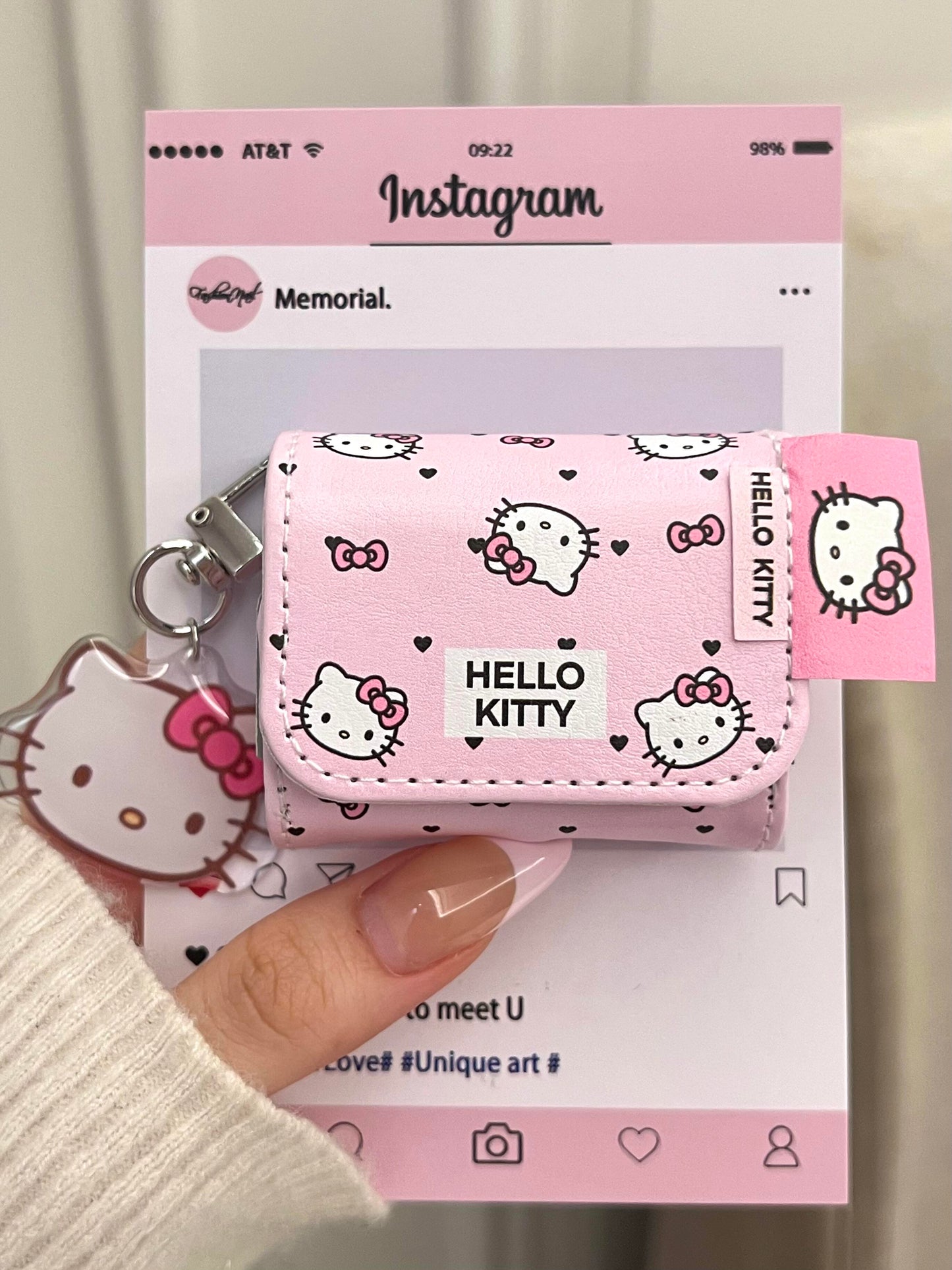 Kitty Pink Cute Kawaii AirPods Case