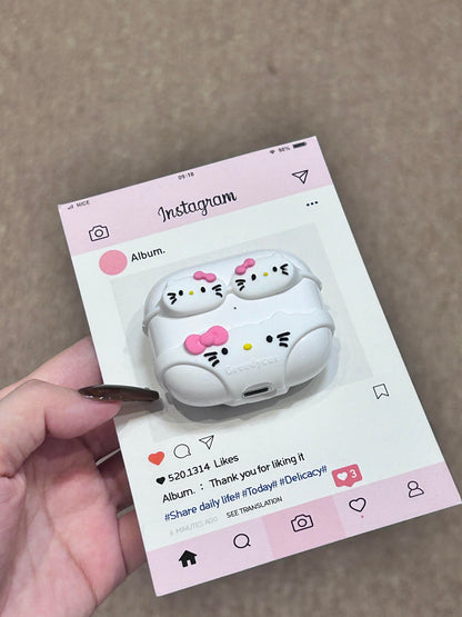 Kitty White Bikini Shape Cute Kawaii AirPods Case