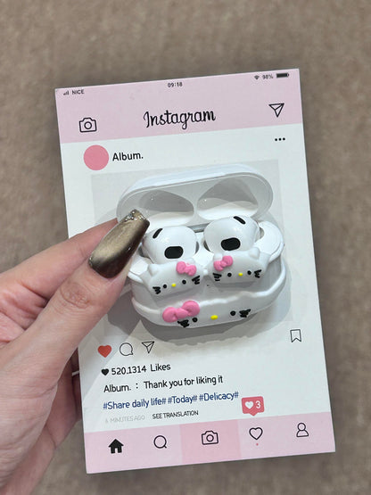 Kitty White Bikini Shape Cute Kawaii AirPods Case