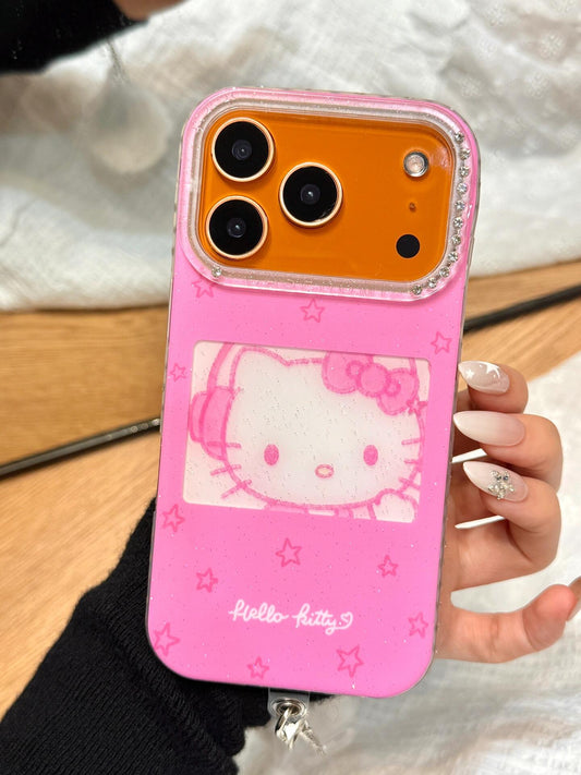 Kitty Pink Glitter Cute Kawaii Phone Case