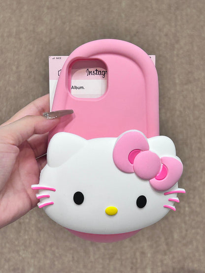 Coque de téléphone en silicone mignonne et kawaii en forme de sandales Kitty Mymelody