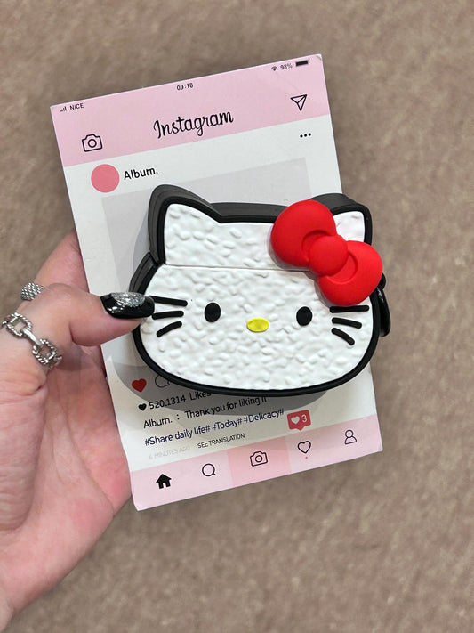 Kitty Sashimi Shape Silicone Cute Kawaii AirPods Case