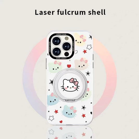 Gradient Kitty Magnetic Phone Case