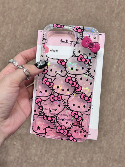 Kitty Pink Bow Case Cute Kawaii Phone Case