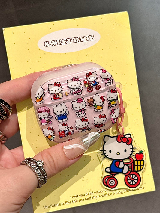 Kitty Plastics Cute Kawaii AirPods Case