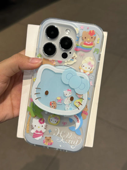 Kitty  MagSafe Case + Kitty Shape MagSafe Stand Holder / Phone Grip