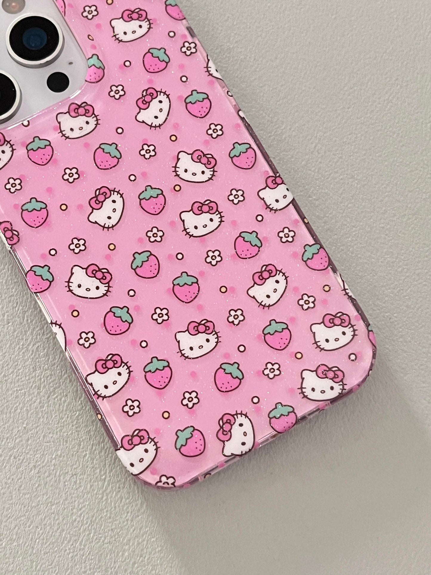Kitty Pink Strawberry Cute Kawaii Phone Case
