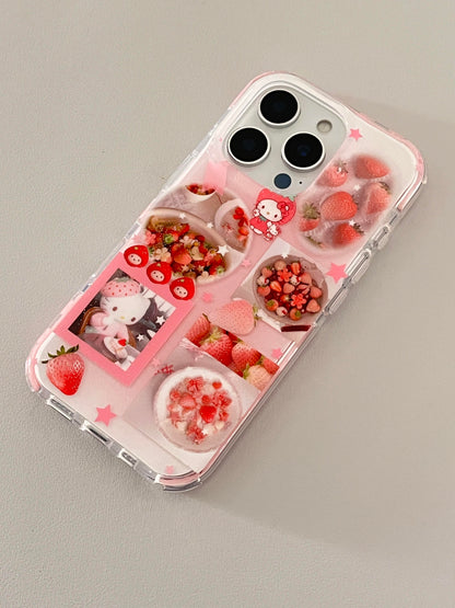 Kitty Pink Strawberry Cute Kawaii Phone Case