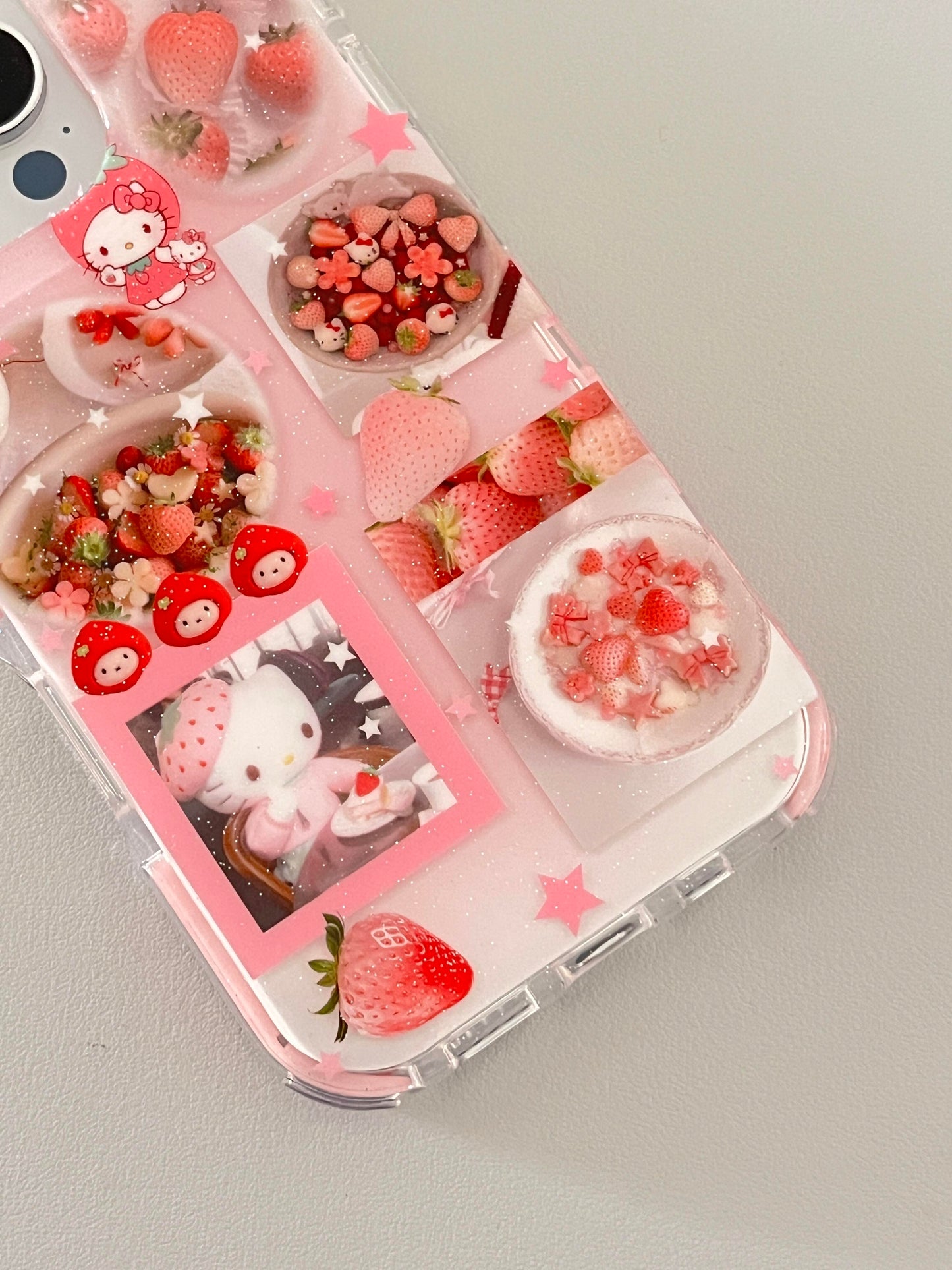 Kitty Pink Strawberry Cute Kawaii Phone Case