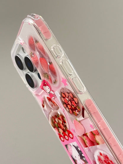 Kitty Pink Strawberry Cute Kawaii Phone Case