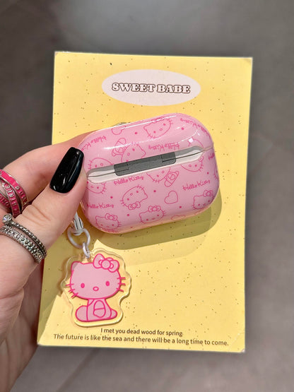 Kitty Pink Cute Kawaii AirPods Case