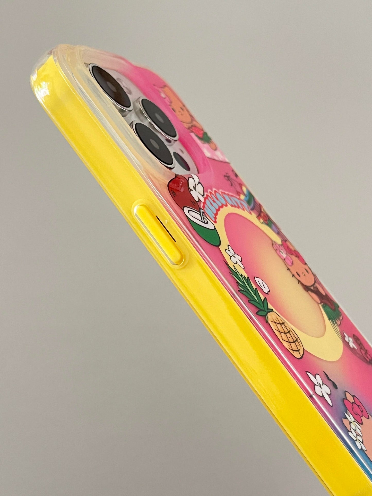 Étui MagSafe Hawaii Tan Kitty Vacation Cute Kawaii + Support MagSafe / Poignée pour téléphone