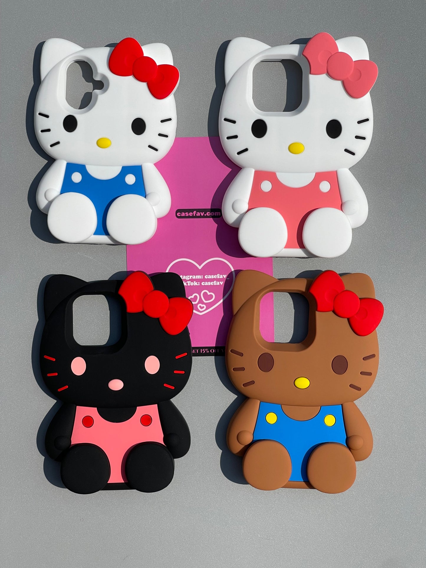 Kitty Shape Silicone Cute Kawaii Phone Case