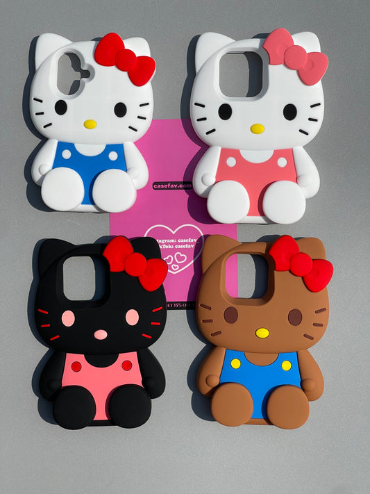 Kitty Shape Silicone Cute Kawaii Phone Case