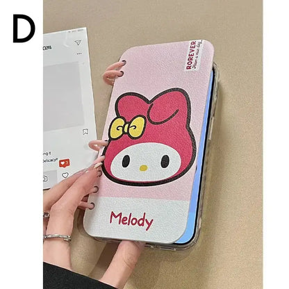 Kitty Notebook Flip Phone Case For iPhone Clear Sari Kuro Back Cover