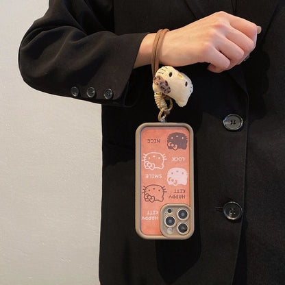 Coque souple en silicone antichoc avec cordon et motif léopard pour iPhone 17, 16, 15, 14, 13, 12, 11 Pro Max, X, XR, XS, 7, 8 Plus