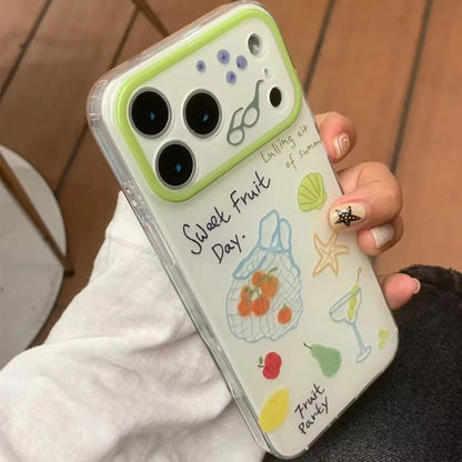 Lanyard Beaded Bracelets Fruit TPU iPhone Case