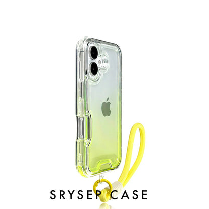 Lanière pour iPhone | Coque en silicone à motif dégradé